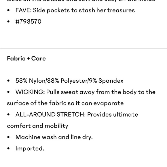 Athleta girl polartec stash tight - Picture 3 of 8